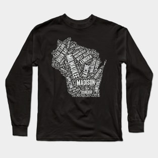 Wisconsin Cities Long Sleeve T-Shirt